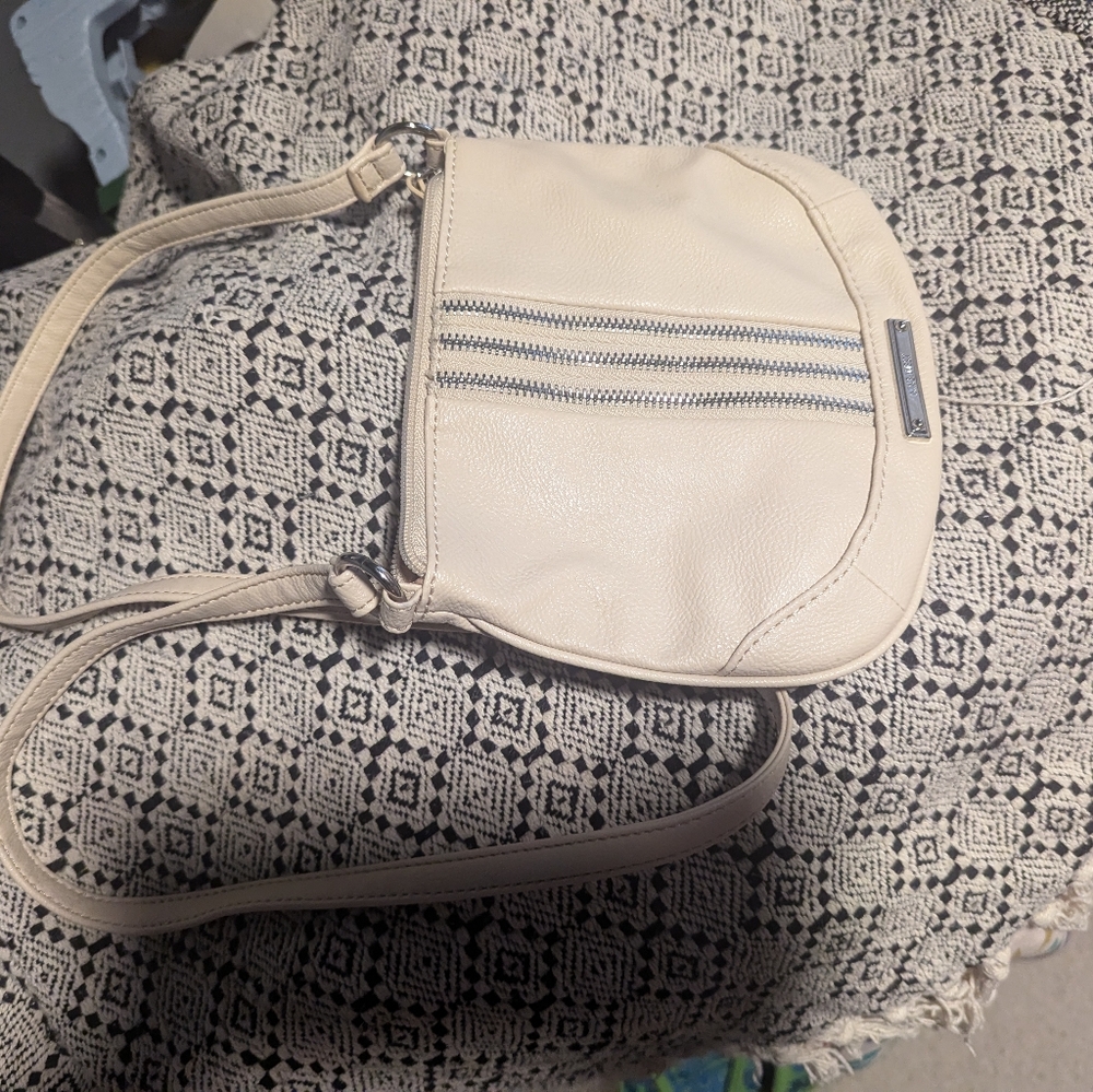 Nine West - beige Crossbody Bag - Zipper Details - Picture 2 of 4